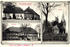 Historische Postkarte mit Gutshaus, Gastwirtschaft und Kirche Lübsee aus der Sammlung A. Kobsch, Stralsund