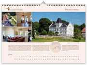 Wrangelsburg manor house in calendar 2021