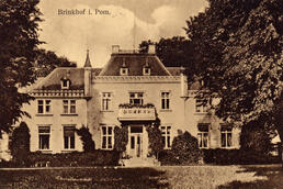 Historische Postkarte Gutshaus Brinkhof 1932; aus der Sammlung A. Kobsch, Stralsund