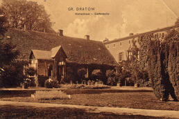 Historische Postkarte Herrenhaus Groß Dratow 1915; aus der Sammlung A. Kobsch, Stralsund