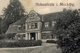 Historische Ansicht Gutshaus Hohenfelde 1916; aus der Sammlung A. Kobsch, Stralsund