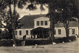 Historische Postkarte Gutshaus Klein Miltzow 1913; aus der Sammlung A. Kobsch, Stralsund