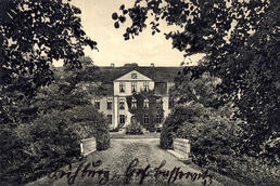 Historische Postkarte Schloss Lühburg 1916 aus der Sammlung A. Kobsch, Stralsund