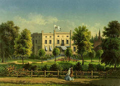 Historische Ansicht Herrenhaus Tantow um 1860 aus der Sammlung Alexander Duncker