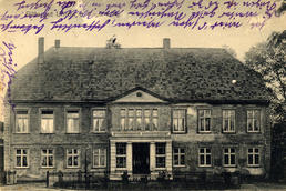 Gutshaus Unrow 1916, Historische Postkarte aus der Sammlung A. Kobsch, Stralsund 