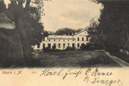Historische Postkarte Gutshaus Warin