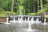 Wasserspiel im Kanal im Schlosspark Ludwigslust