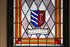Bleiglasfenster mit Wappen der Familie von der Osten 2020